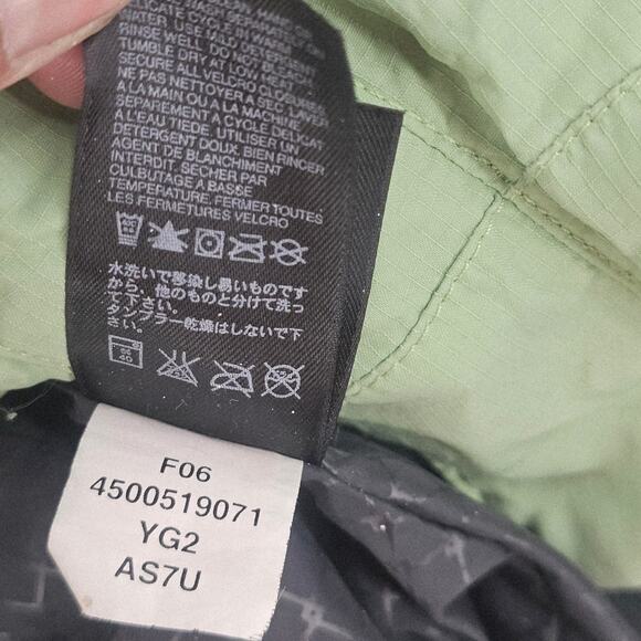 The North Face Pistachio Green Soft Shell Rain Parka HyVent Jacket Mens L 3799 - Picture 4 of 11